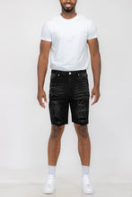 Load image into Gallery viewer, Distressed Stretch Denim Shorts