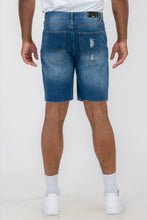 Load image into Gallery viewer, Distressed Stretch Denim Shorts