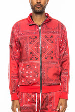 Load image into Gallery viewer, Weiv Mens Paisley Bandana Track Jacket