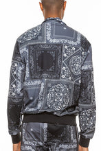 Load image into Gallery viewer, Weiv Mens Paisley Bandana Track Jacket