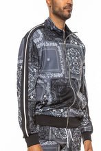 Load image into Gallery viewer, Weiv Mens Paisley Bandana Track Jacket