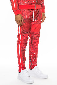 Weiv Paisley Bandana Print Track Pants