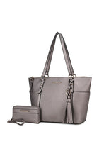 Load image into Gallery viewer, MKF Gloria Tote bag Vegan Leather Women by Mia k