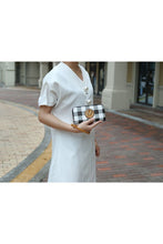 Load image into Gallery viewer, MKF Collection Yola Checkered Satchel bag by Mia k