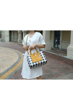 Load image into Gallery viewer, MKF Collection Yola Checkered Satchel bag by Mia k