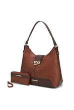 Load image into Gallery viewer, MKF Collection Graciela Color-Block Hobo by Mia k